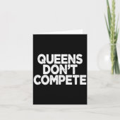 Queens Don't Compete Kaart (Voorkant)