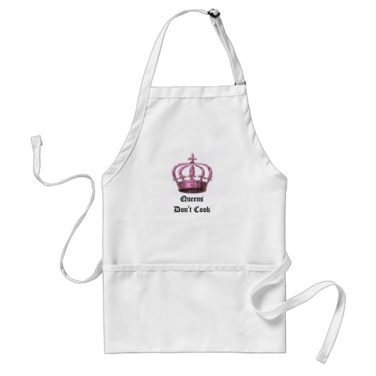 Queens Don't Cook Apron Standaard Schort (Voorkant)