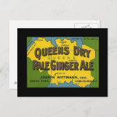 Queens Dry Ginger Ale  NY-kaart Briefkaart (Voorkant / Achterkant)