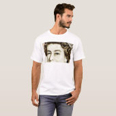 Queens Elizabeth II on 50 pound note. T-shirt (Voorkant volledig)