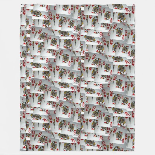 Queen's Gambit: Scattered Pairs of Pocket Queens Fleece Deken (Voorkant)