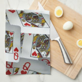 Queen's Gambit: Scattered Pairs of Pocket Queens Theedoek (Quarter Fold)