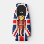 Queen's Guard Soldaat Cartoon Flesjeskoeler (Voorkant)