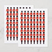 Queens Guard Soldaten Pattern (Voorkant / Achterkant)