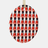 Queens Guard Soldaten Pattern Keramisch Ornament (Rechts)
