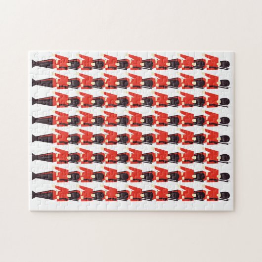 Queens Guard Soldaten Pattern Legpuzzel (Horizontaal)