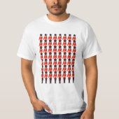 Queens Guard Soldaten Pattern T-shirt (Voorkant)