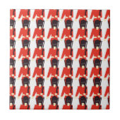 Queens Guard Soldaten Pattern Tegeltje (Voorkant)