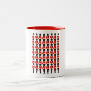 Queens Guard Soldaten Pattern Tweekleurige Koffiemok