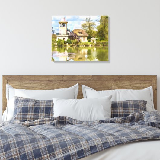 Queen's Hamlet, Versailles, Frankrijk, Ingewikkeld Canvas Afdruk (Insitu (Slaapkamer))