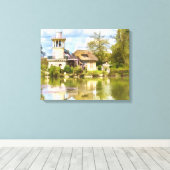 Queen's Hamlet, Versailles, Frankrijk, Ingewikkeld Canvas Afdruk (Insitu (Houten vloer))