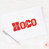 Queens Hoco 2022 merch Ovale Sticker (Envelop)