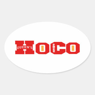 Queens Hoco 2022 merch Ovale Sticker