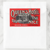 Queen's Hotel Rechthoekige Sticker (Tas)