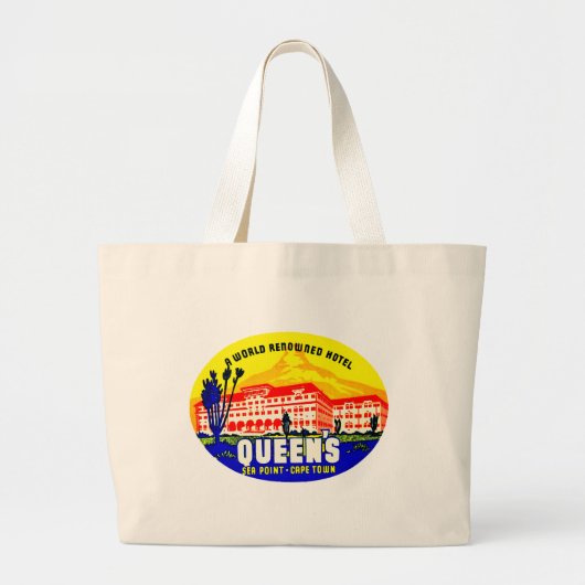 Queen's Hotel Seapoint Grote Tote Bag (Voorkant)