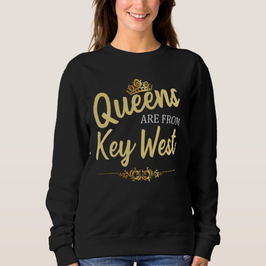 Queens is afkomstig uit Key West Florida Funny Hom Trui (Voorkant)