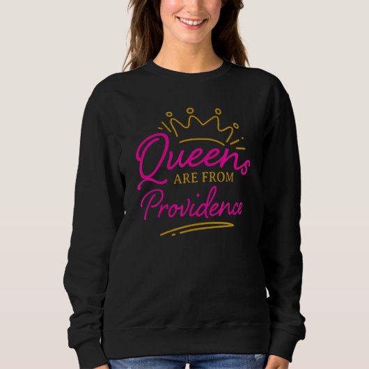 Queens is afkomstig van de op Rhode Island L Trui (Voorkant)