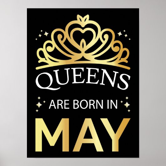 Queens is geboren in mei I Poster (Voorkant)