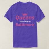 Queens is van Baltimore Maryland Hometown MD Hom T-shirt (Design voorkant)