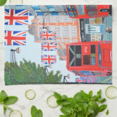 Queen's Jubilee Londen keukenhanddoek (Gevouwen)