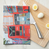 Queen's Jubilee Londen keukenhanddoek (Quarter Fold)