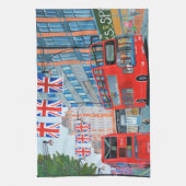 Queen's Jubilee Londen keukenhanddoek (Verticaal)