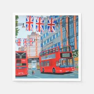 Queen's Jubilee London servetten