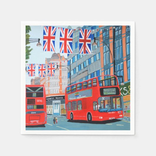 Queen's Jubilee London servetten (Voorkant)