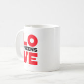 Queens Love Coffee Mok (Voorkant links)