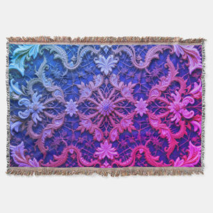 Queen's Magenta Embrace Deken