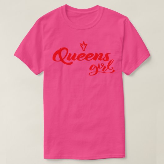 Queens Meisje New York 3 T-shirt (Design voorkant)