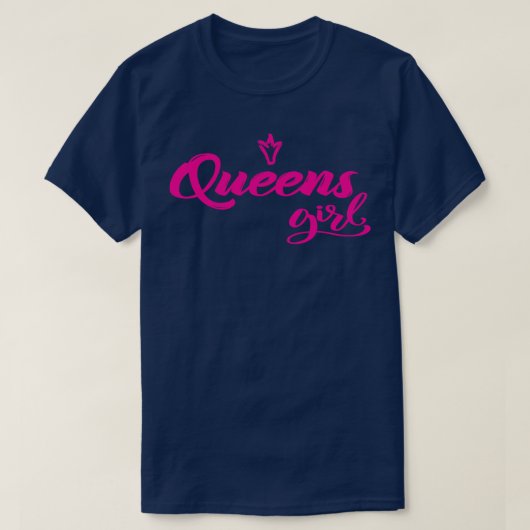Queens Meisje New York 4 T-shirt (Design voorkant)