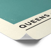 Queens Modernistische Stadsposter Poster (Hoek)