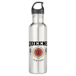 Queens New York 1683 zwart Waterfles