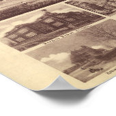 Queens New York 1915 Antiek Panorama Poster (Hoek)