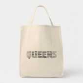 Queens New York City Word Art Tote Bag (Voorkant)