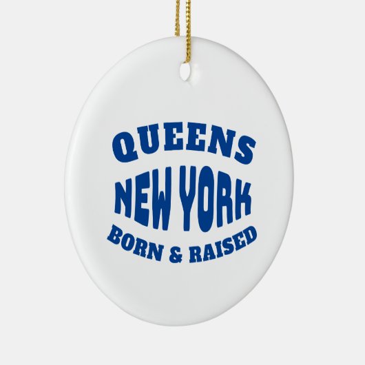 Queens New York, geboren en opgegroeid Keramisch Ornament (Rechts)