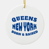Queens New York, geboren en opgegroeid Keramisch Ornament (Voorkant)
