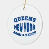 Queens New York, geboren en opgegroeid Keramisch Ornament (Links)