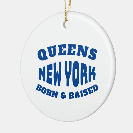 Queens New York, geboren en opgegroeid Keramisch Ornament (Links)