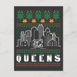 Queens New York Lelijke Kerstmis Briefkaart
