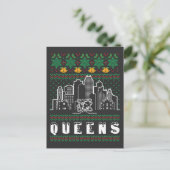 Queens New York Lelijke Kerstmis Briefkaart (Staand voorkant)