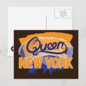 Queens New York Postcard Briefkaart (Voorkant / Achterkant)