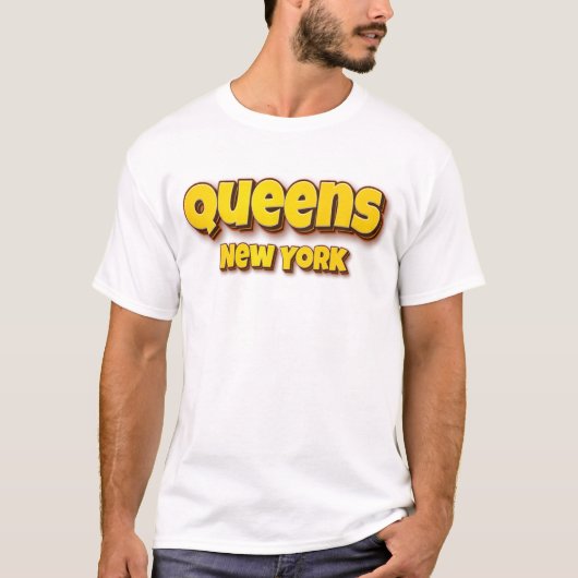 Queens New York T-shirt (Voorkant)