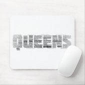 Queens New York Typografie Mousepad Muismat (Met muis)
