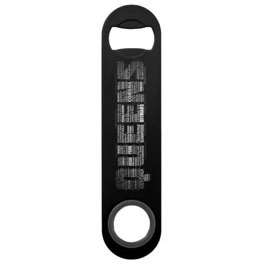 Queens New York Typography Bottle Open Speed Flessenopener (Voorkant)