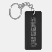 Queens New York Typography Keyring Sleutelhanger (Voorkant Links)