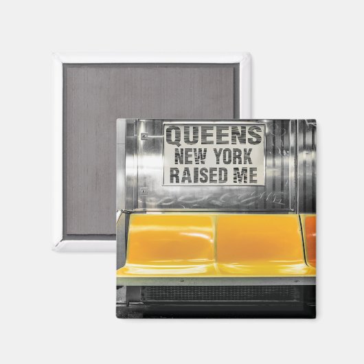 Queens New York verhoogde me fotografie Magneet (Voorkant / Achterkant)