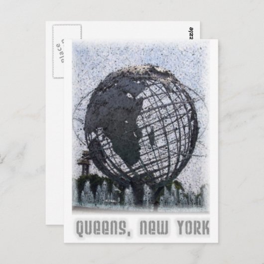 Queens, NY Briefkaart (Voorkant / Achterkant)