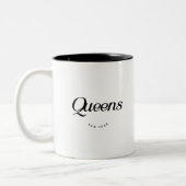 Queens NY Tweekleurige Koffiemok (Links)